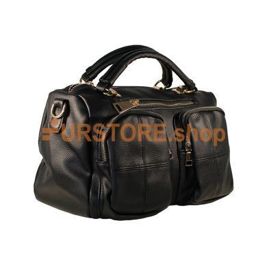фотогорафия Сумка de esse C22038-1 Черная в магазине женской меховой одежды https://furstore.shop