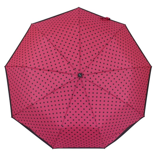 фотогорафия Зонт складной de esse 3216 полуавтомат Розовый в горошек в магазине женской меховой одежды https://furstore.shop