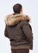 photo Men's short parka bomber jacket with raccoon fur in the women's furs clothing web store https://furstore.shop