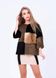 фото Різнобарвний кожушок з комбінованого набору натурального хутра в онлайн крамниці жіночого одягу https://furstore.shop