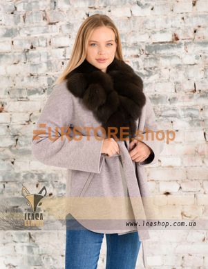 photographic Women's winter wool coat with fur collar in the women's fur clothing store https://furstore.shop