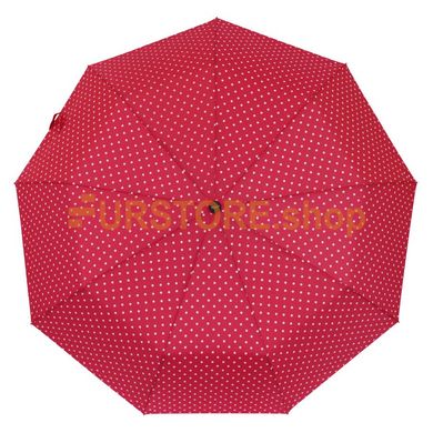 фотогорафия Зонт складной de esse 3216 полуавтомат Красный в горошек в магазине женской меховой одежды https://furstore.shop