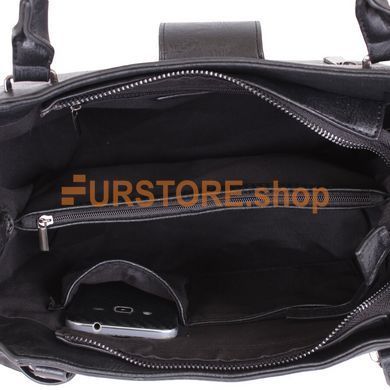 фотогорафия Сумка de esse C21646-1 Черная в магазине женской меховой одежды https://furstore.shop