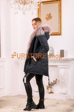 photographic Winter parka with bright luxurious fur in the women's fur clothing store https://furstore.shop