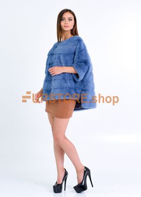 фотогорафія Голубая норковая шуба в онлайн крамниці хутряного одягу https://furstore.shop
