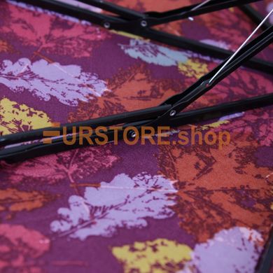 фотогорафия Зонт складной de esse 3216 полуавтомат Коричневый с пером в магазине женской меховой одежды https://furstore.shop