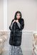 photo Black Rabbit Fur Cardigan, Three Quarter Sleeve in the women's furs clothing web store https://furstore.shop