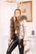 photo Sand-colored bomber parka with arctic fox fur in the women's furs clothing web store https://furstore.shop