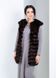 photo Long fur waistcoat, dark chocolate in the women's furs clothing web store https://furstore.shop
