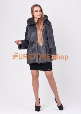 photographic Sheared nutria graphite fur coat in the women's fur clothing store https://furstore.shop