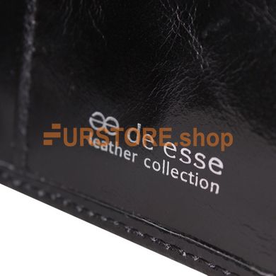 фотогорафия Кошелек de esse LC14613-YP17 Черный в магазине женской меховой одежды https://furstore.shop