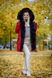 photo Red fur parka with dark fox in the women's furs clothing web store https://furstore.shop