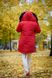 фото Червона парка з хутром песця в онлайн крамниці жіночого одягу https://furstore.shop