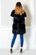 фото Натуральний кожушок з кролика в чорному кольорі в онлайн крамниці жіночого одягу https://furstore.shop