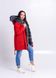 фото Червона парка з хутром фінського песця в онлайн крамниці жіночого одягу https://furstore.shop