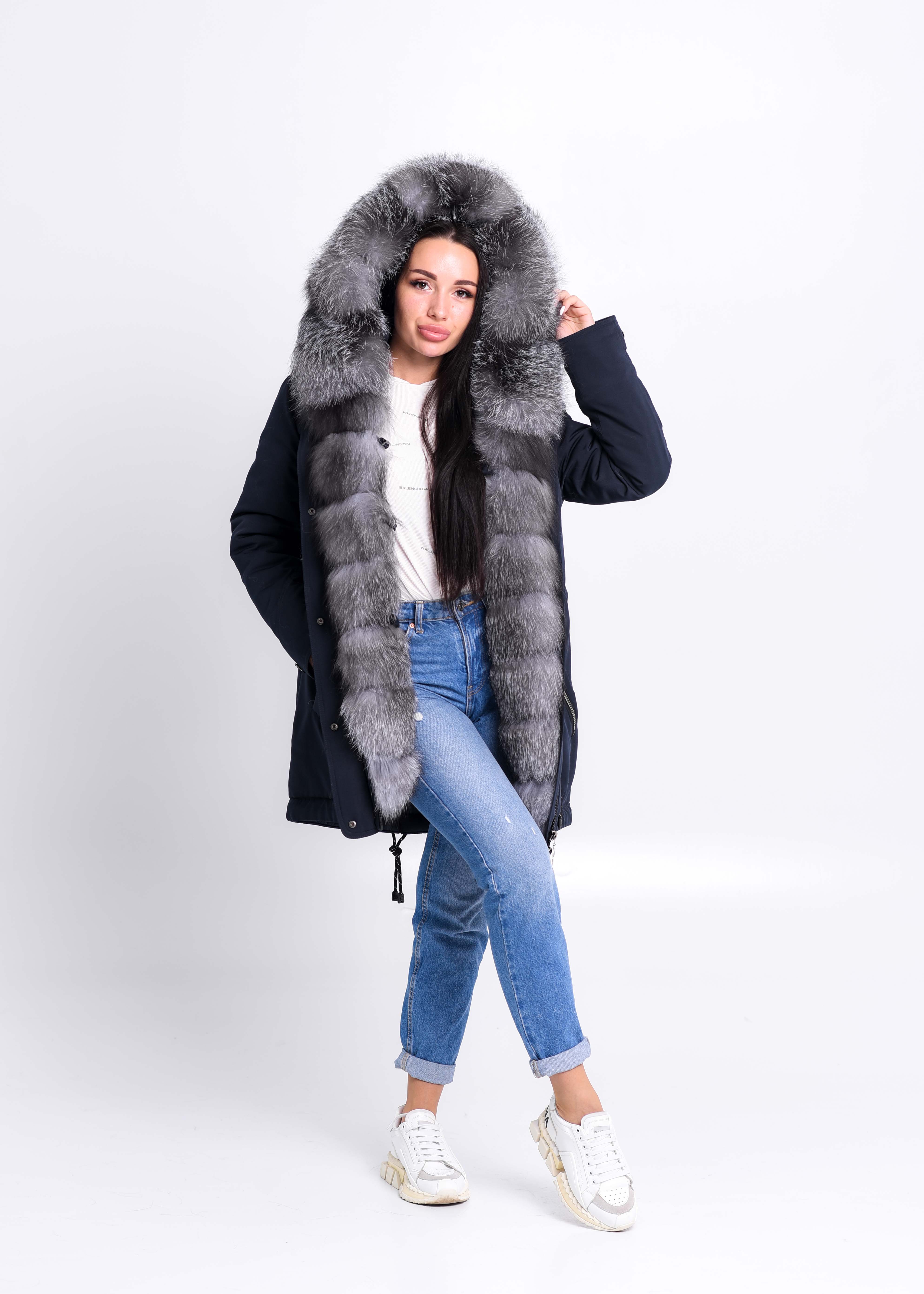 Fur parka with Blue Frost Fox
